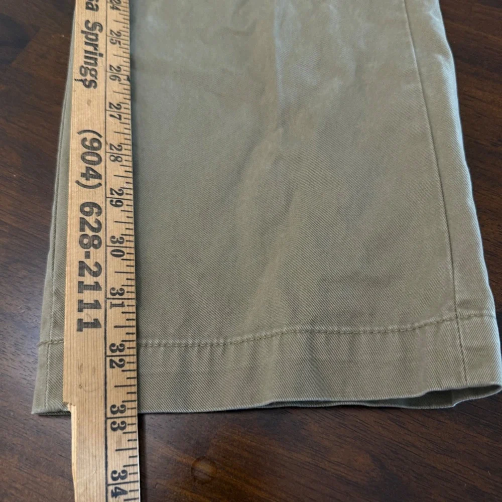 Banana Republic Aiden Chino Mens 36x34 Khaki Tan Slim Fit Cotton Pants